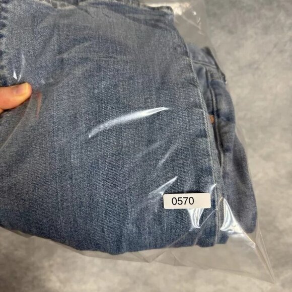 Levis 501 Jeans Men's Size 34x32 Straight Button Fly Red Tab Blue Fits 34x28 - Picture 15 of 15